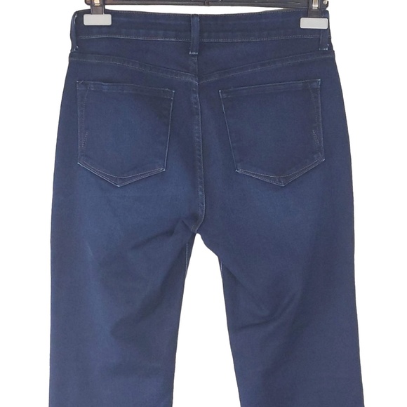 NYDJ Medium Blue Wash Straight Leg High Rise Jeans Lift Tuck - 6 Tall - Picture 5 of 11